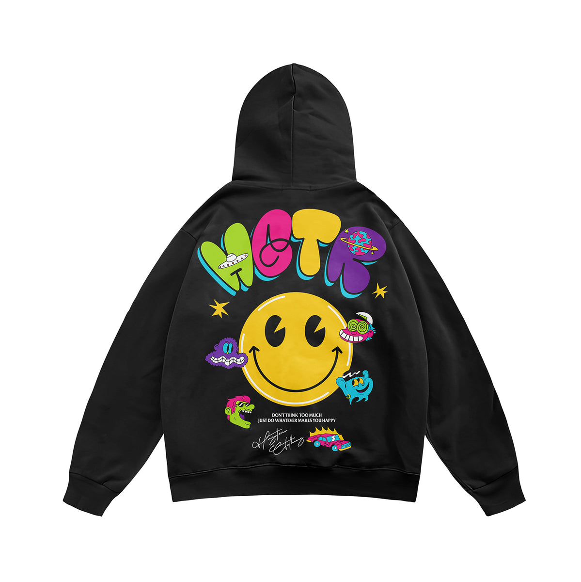 Too Smiley For You Hoodie Smiley (Graphic Hoodie) – Hugotero